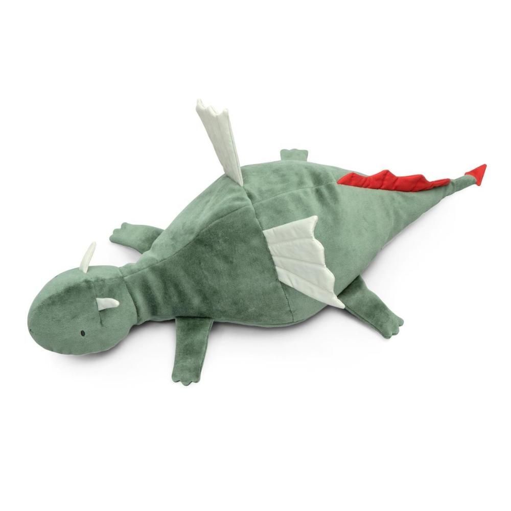 Мягкая большая игрушка Sebra "Пылающий дракон", зеленый
